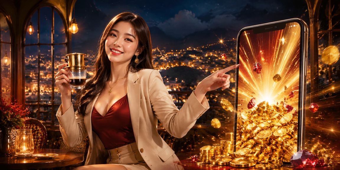 Người chơi sử dụng điện thoại để truy cập casino trực tuyến tại vùng núi Sapa